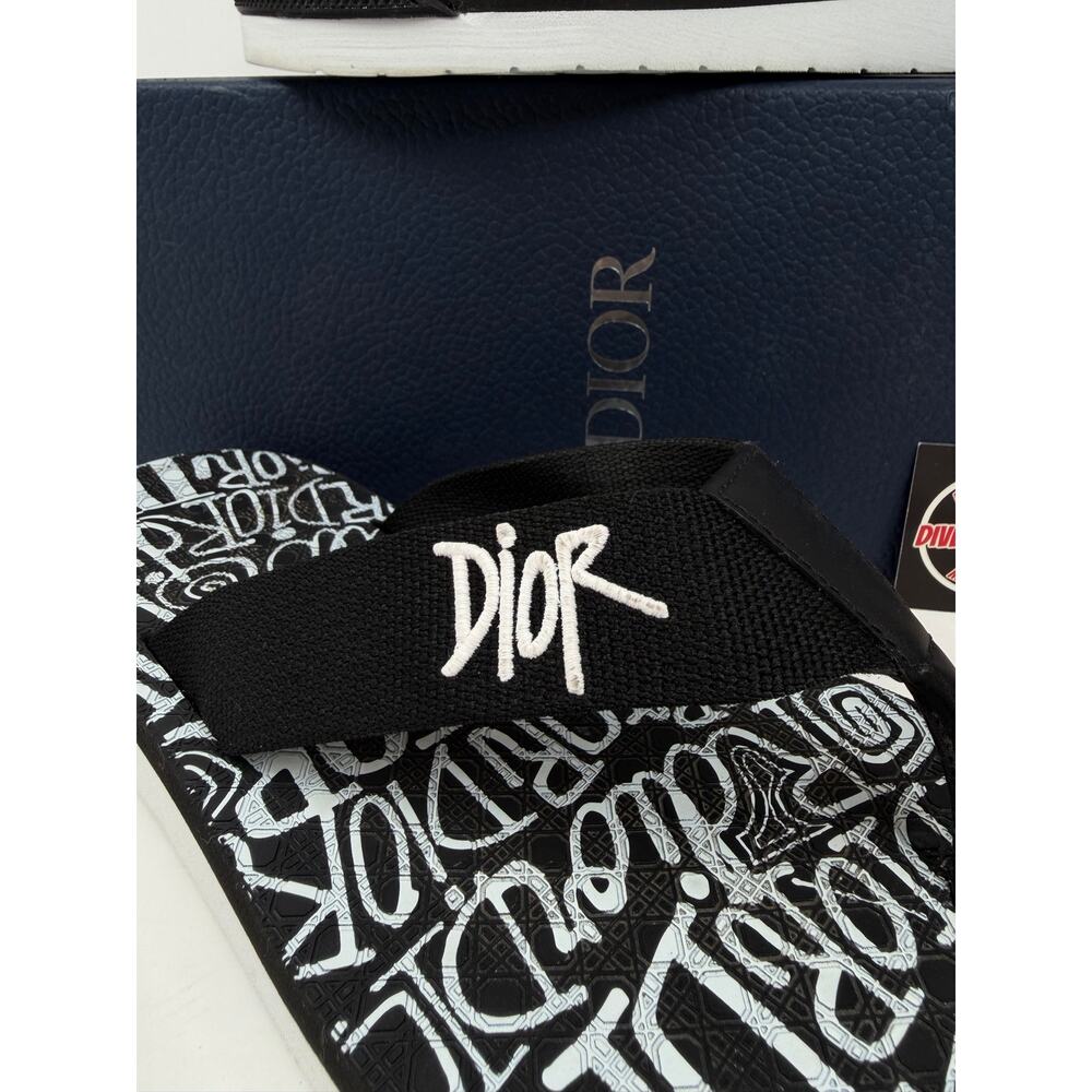 Size 41EU/8US - Dior x Shawn Stussy Flip Flops - Picture 3 of 10
